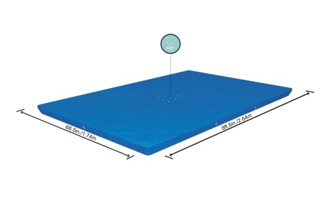 Pokrywa do basenu stelażowego 259 x 170 cm BESTWAY