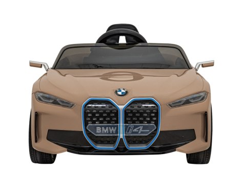 Autko BMW i4 na akumulator dla dzieci Złoty