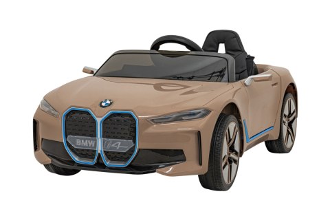 Autko BMW i4 na akumulator dla dzieci Złoty
