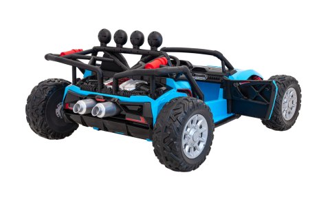 Auto Buggy Racing 5 na akumulator dla dzieci Niebieski + Silniki 2x200W + Pilot + Audio LED + Wolny Start