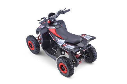 Quad E-STAR na akumulator Czerwony 35km/h + Silnik 1000W + Koła pompowane + Regulacja siedzenia