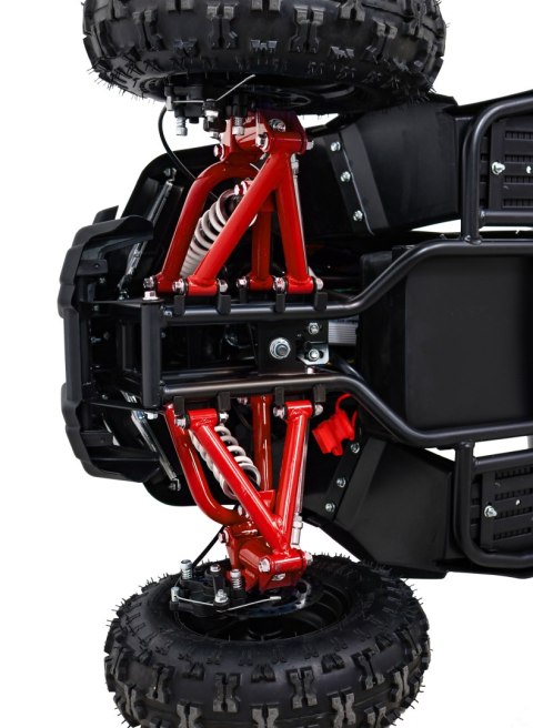 Quad E-STAR na akumulator Czerwony 35km/h + Silnik 1000W + Koła pompowane + Regulacja siedzenia