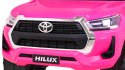 Toyota Hilux na akumulator dla dzieci, Różowy Pickup + Napęd 4x4 + Pilot