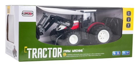 Traktor Czerwony R/C Z Turem